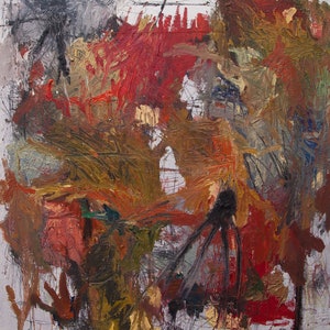 Contemporary modern abstract oil painting expressionism fine art original
