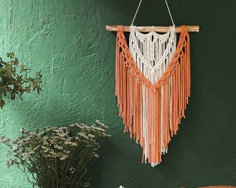 Big Double Color Macrame, boho style, Wall Hanging