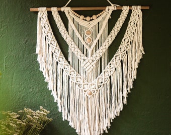 Big Ecru Macrame Boho