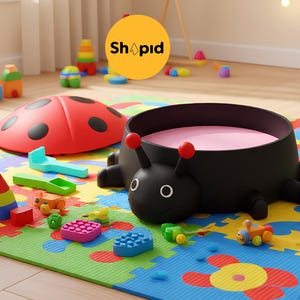 3D Printed Ladybug Sandbox Toy: STL File for Kids Play