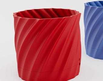3D Print Plant Pot STL File: Modern Minimalist Vase (Digital Download)