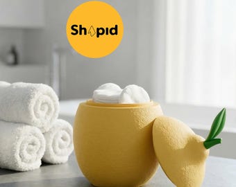 Lemon Fruit Jar with Lid - 3D STL File for Printing - Commercial License Included