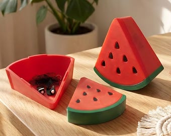 3D Print File: Watermelon Slice Container STL | Fruit Storage Box with Commercial License | Support-Free