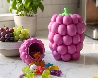 3D Print STL Grapes Box | Fruit Container | Support-Free | Commercial Use License | Kitchen Storage