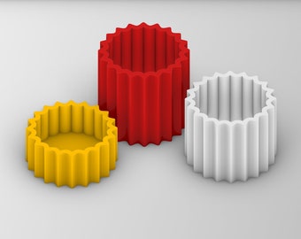 3D Printed Flower Vase Model: Home Decor (Digital Download)