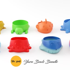 Komplette stl-Datei Garnschüssel-Sammlung für den 3D-Druck