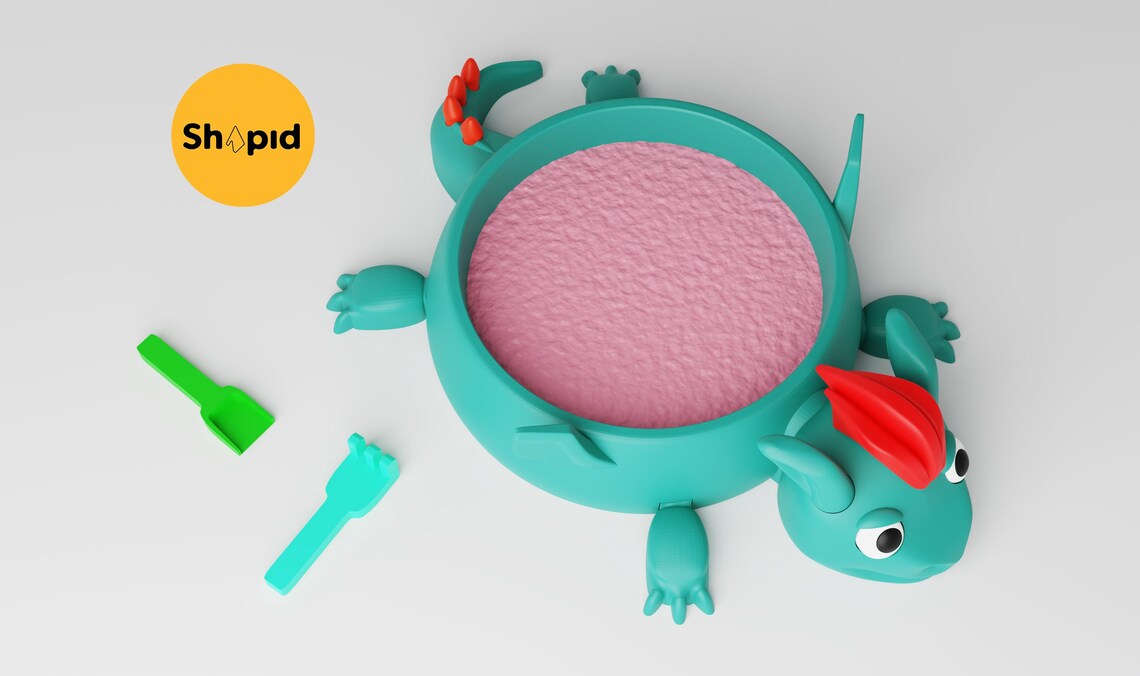 3D Printing Dragon Sandbox Toy: Customizable Sensory Play (STL File) - Etsy
