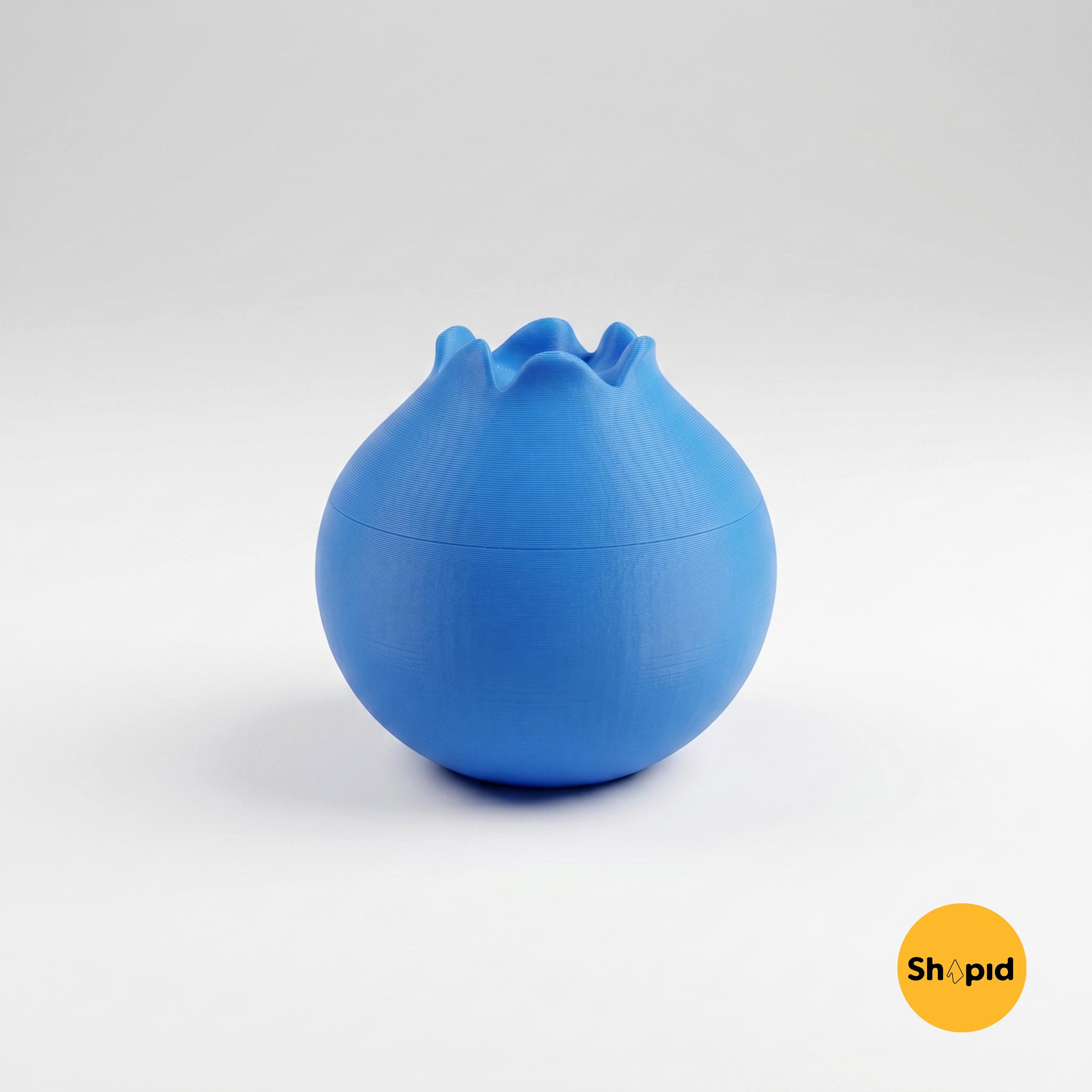 Blueberry Container STL File - 3D Print Fruit Box - Support Free ...