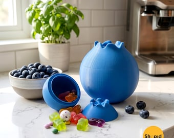 Blueberry Container STL File - 3D Print Fruit Box - Support Free - Kitchen Storage - Fruit Collection