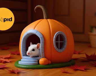 3D Printing Halloween Pumpkin Pet Hide: Customizable STL Shelter