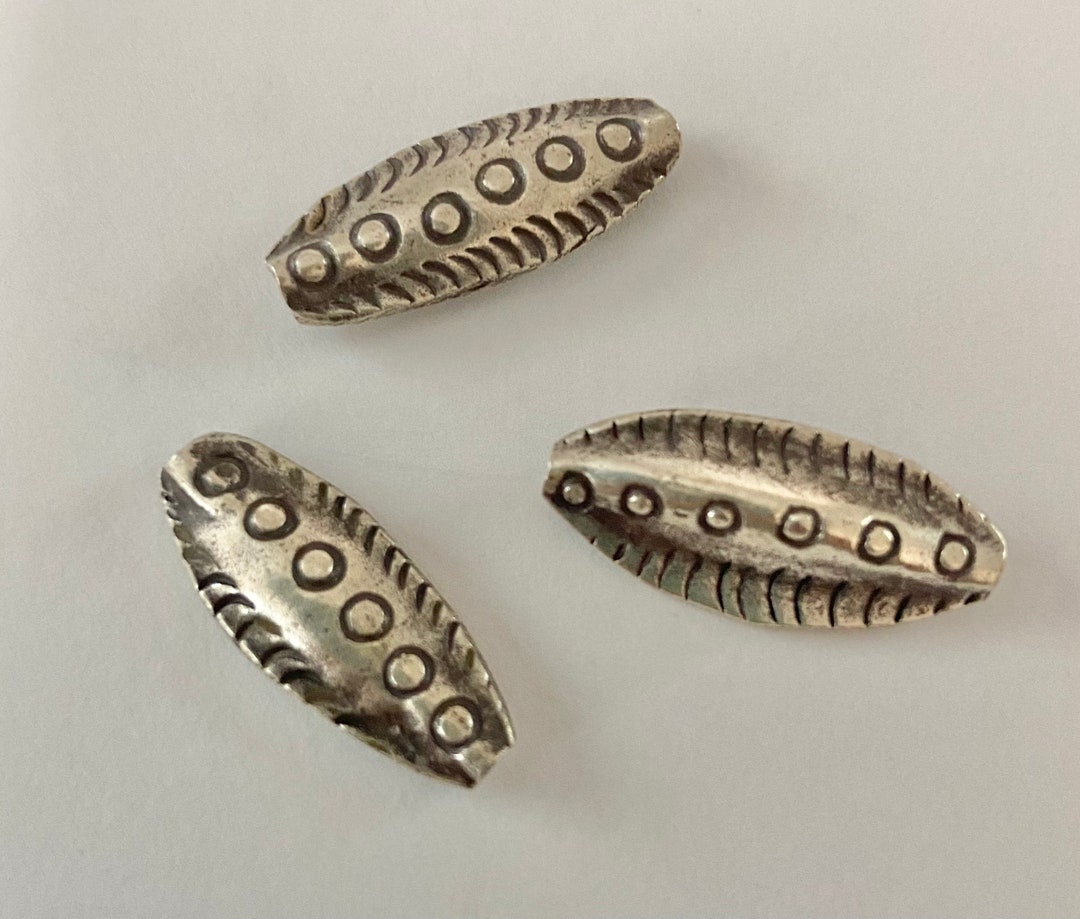 Tribe Hill 24x10mm Fine Silver Handmade Elongated Leaf Etsy