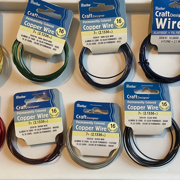 Darice Matrice Calibre 16 Wire-7ft/rouge