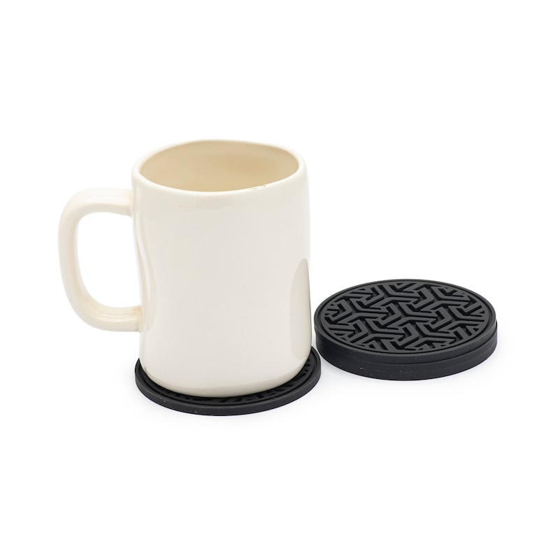 Minimalist Geometric Silicone Coasters - Thumbnail 3