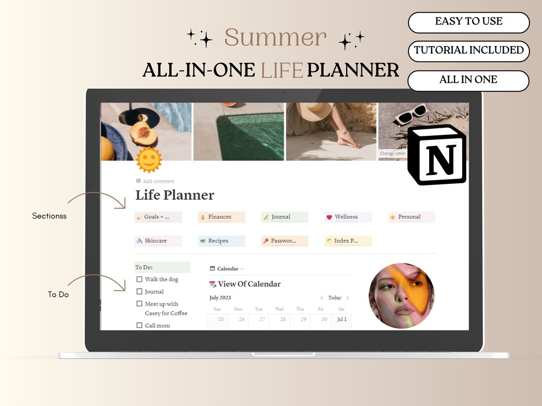 Notion Template Life Planner All in One Notion Template Notion ...