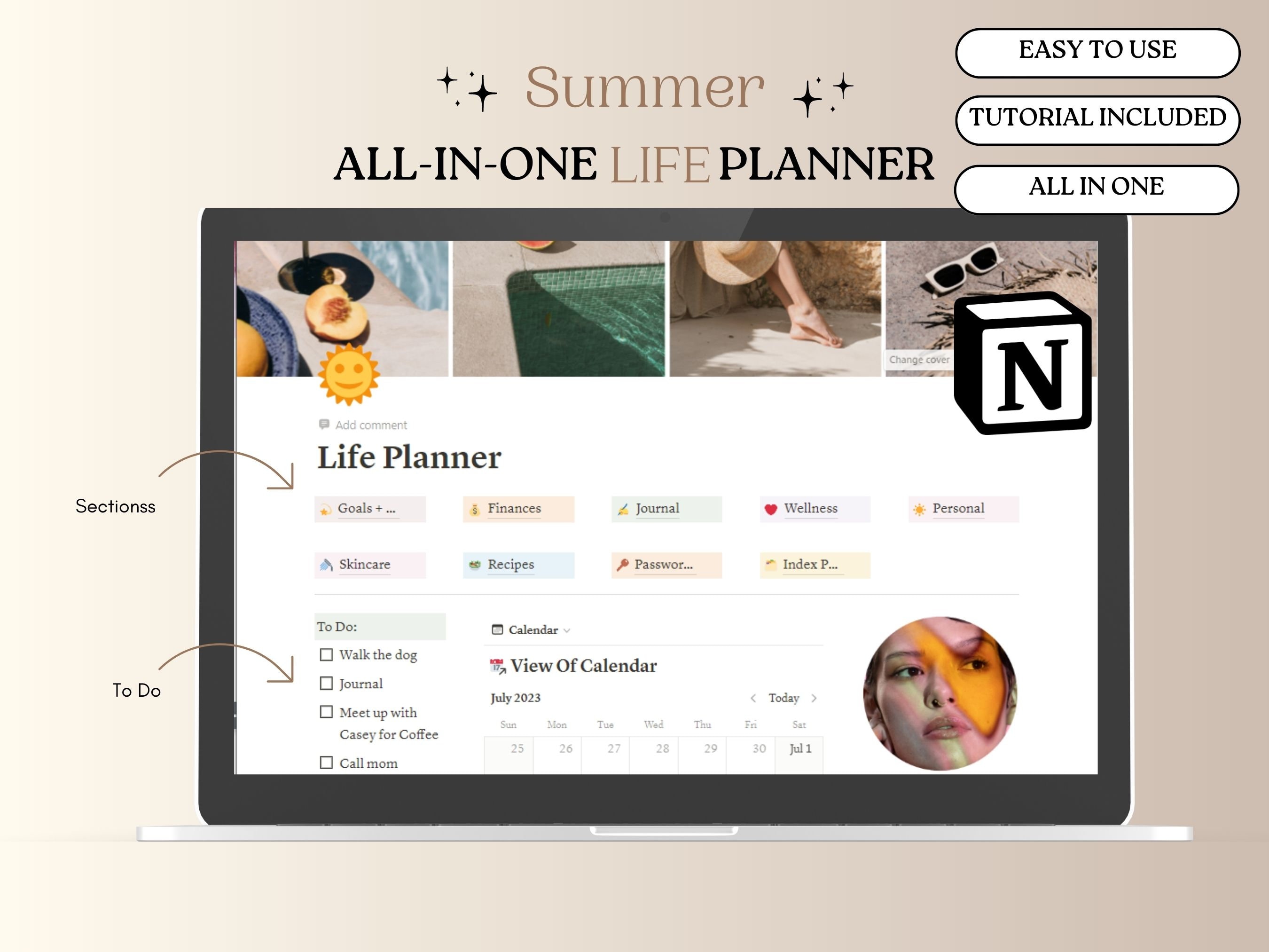 Notion Template Life Planner All in One Notion Template Notion ...