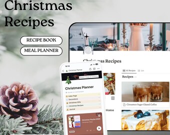 Agenda de Natal do modelo de noção | Planejador de férias, calendário de Natal, planejador de noção, modelo de noção, contagem regressiva de natal