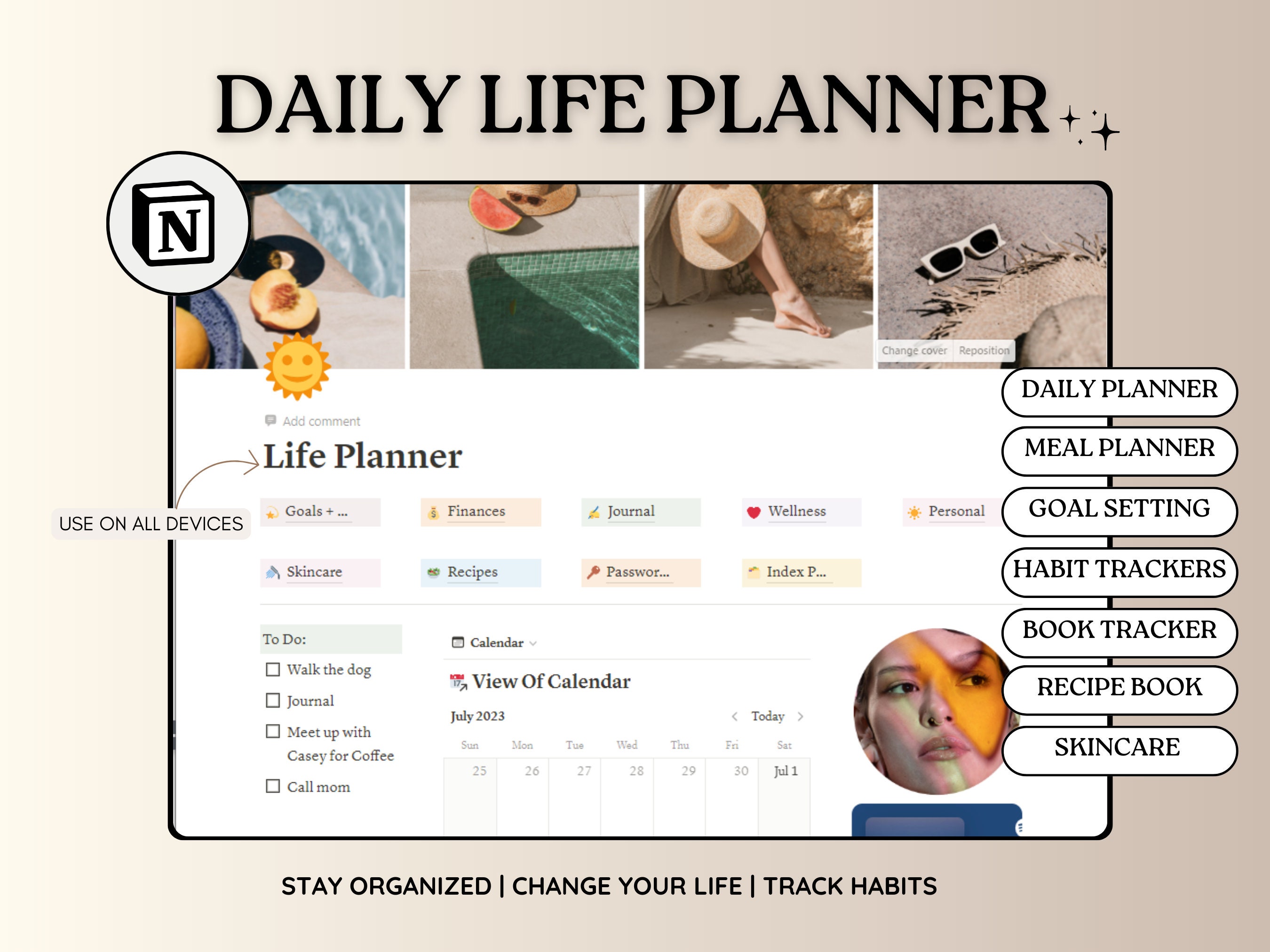 Notion Template Life Planner All in One Notion Template Notion ...