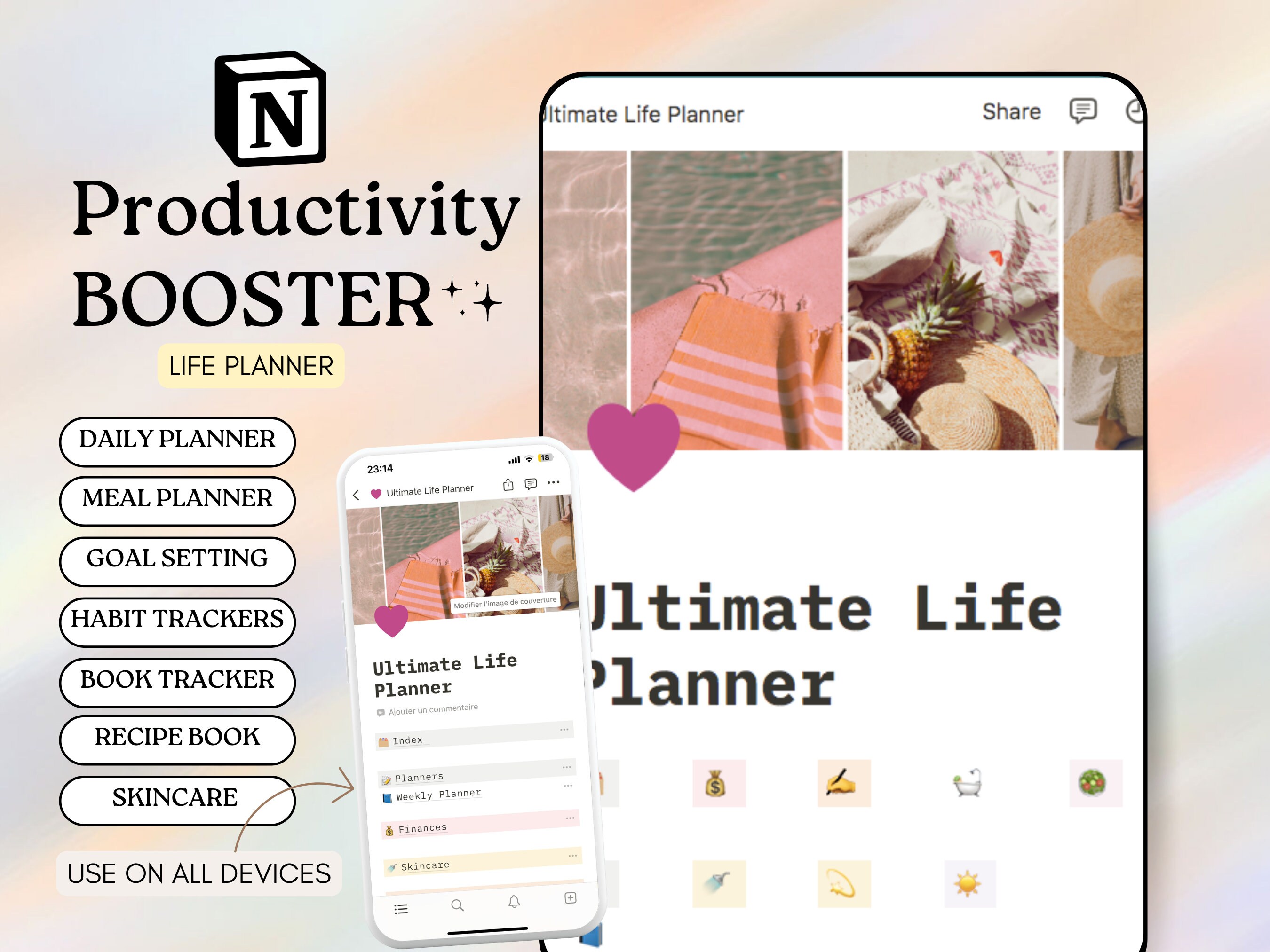 ADHD Notion Template Planner All in One Notion Template Notion ...