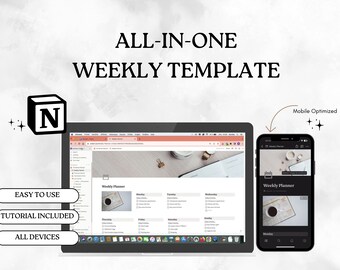 Modelo de noção, painel de noções, estética de noções, calendário de noções, lista de compras, modelo de planejador semanal de noções, planejador de noções