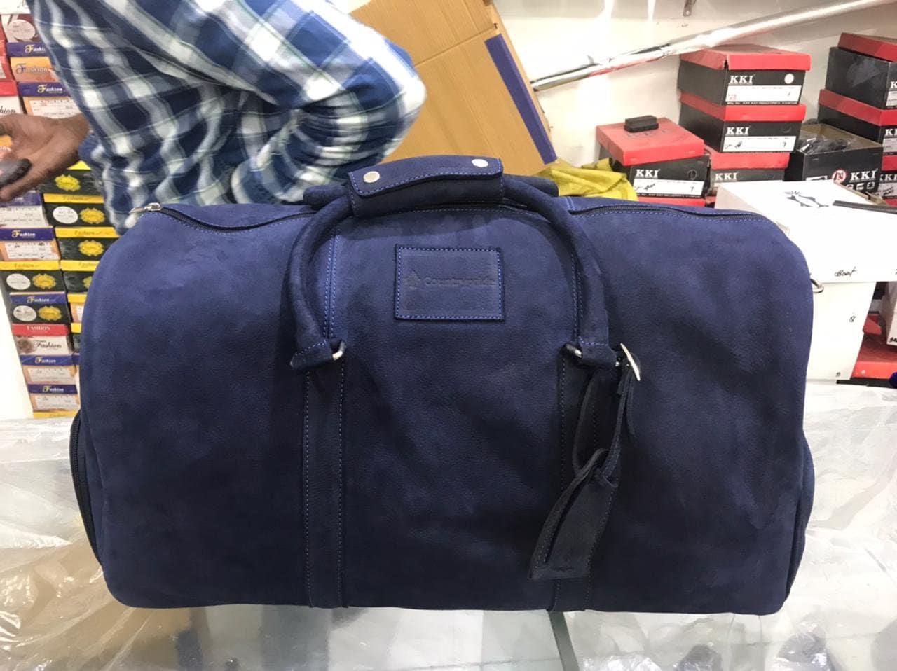 Canvas Travel Bag Waterproof Canvas Leather Gym Bag Women Duffle Bags –  ROCKCOWLEATHERSTUDIO