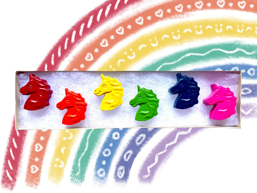 Unicorn Crayon Box, Custom Crayons Unicorn Theme for Kids Birthday Gift
