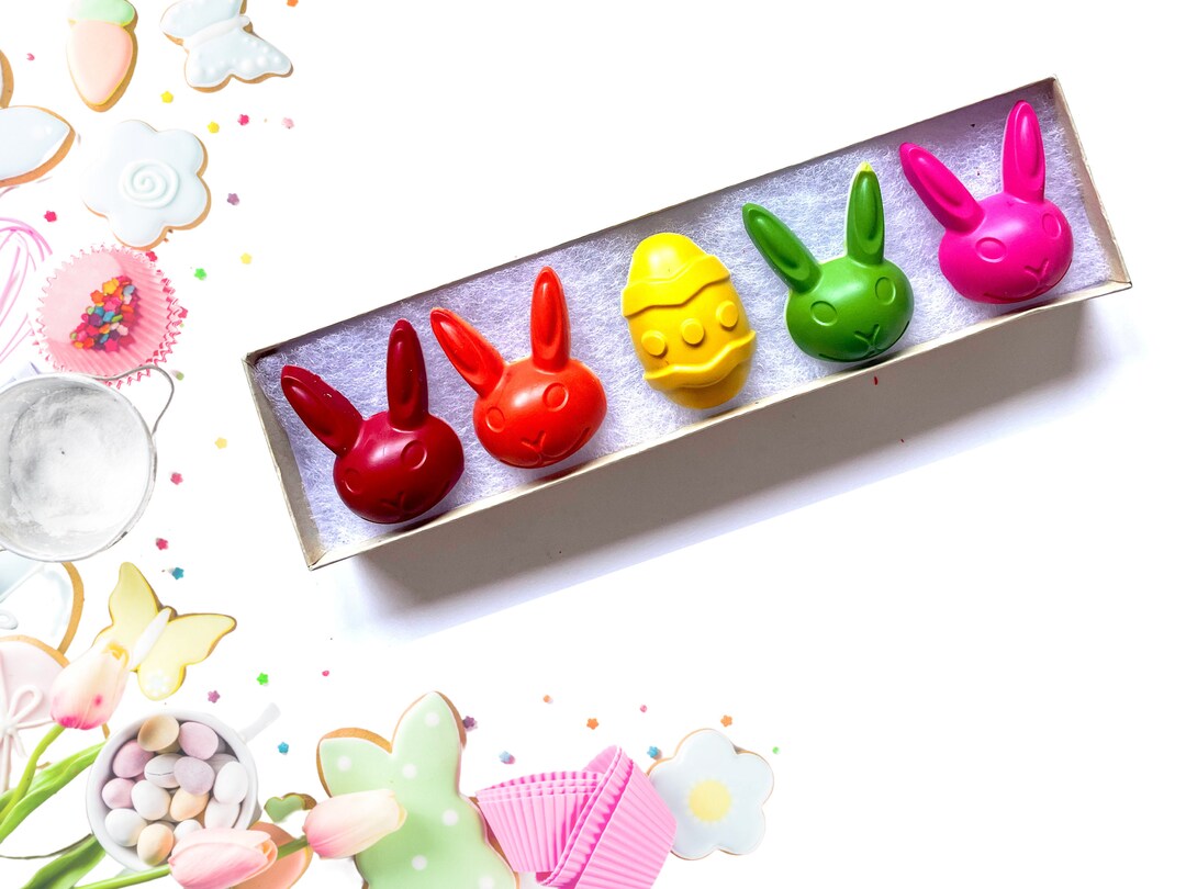 Easter Bunny Crayon Box Easter Egg Crayon Box Easter Crayons Etsy