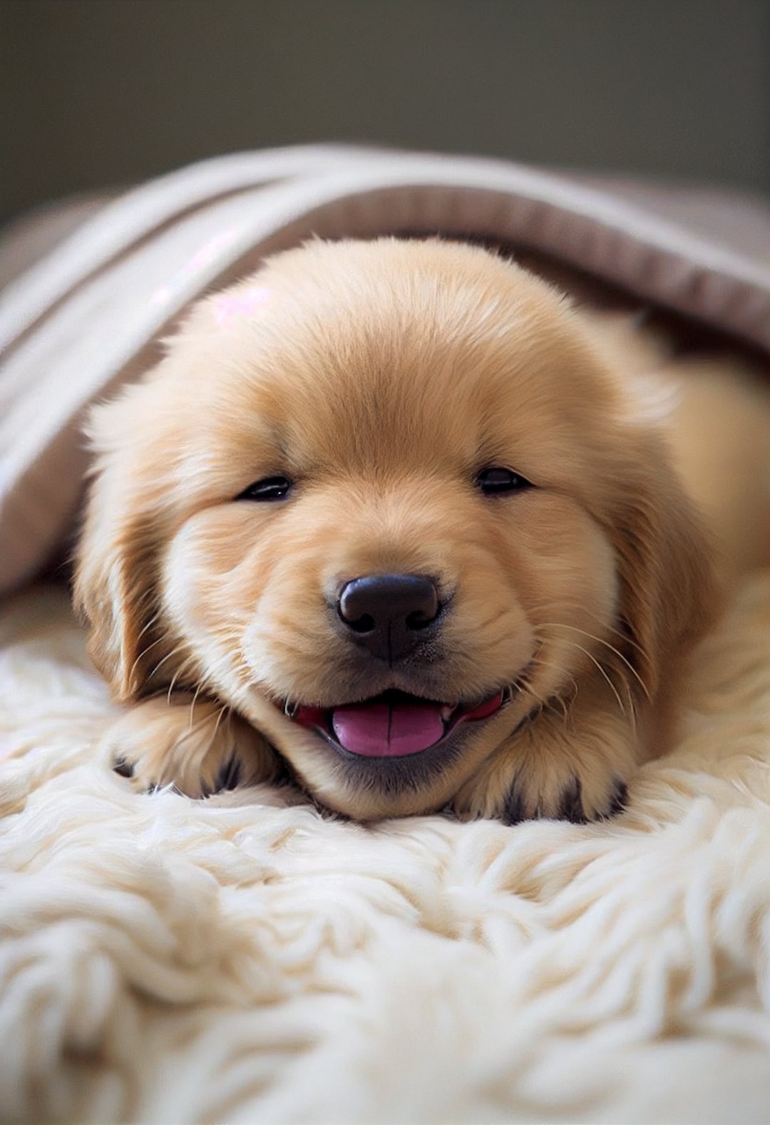 Cute Puppy Golden Retriever Adorable Smiling Happy Labrador Funny Dog