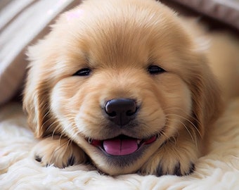 Cute Puppy Golden Retriever Adorable Smiling Happy Labrador Funny