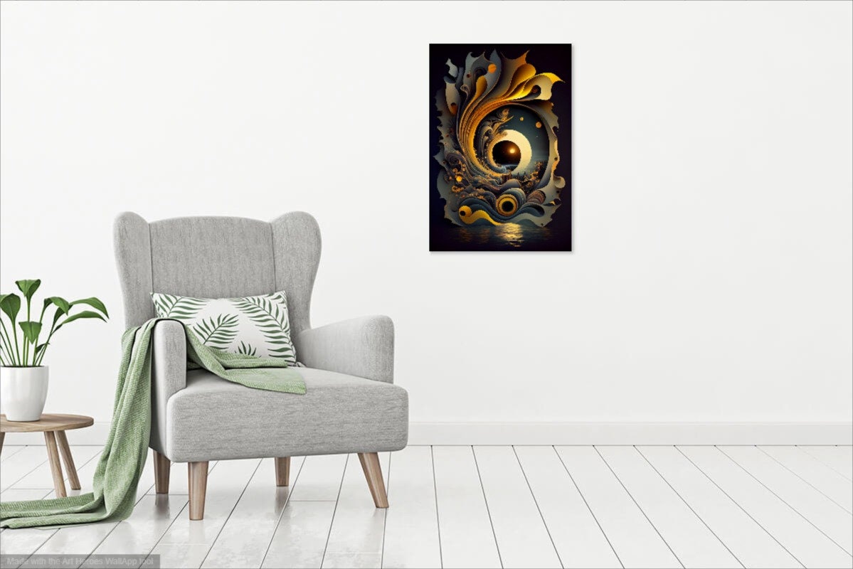 Abstract Art Digital Print Vibrant Vivid Aura Cool Psychedelic