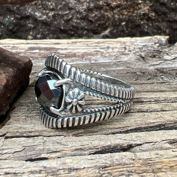 Vintage Carolyn Pollack Relios Faceted Hematite S… - image 3