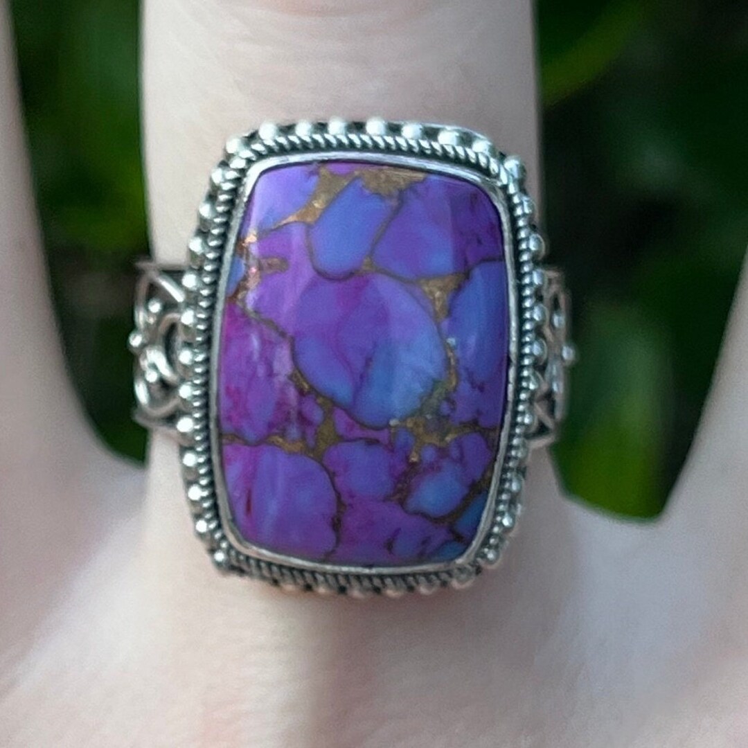 Vintage Estate Sterling Silver Mojave Turquoise Ring 925 - Etsy