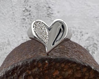 Judith Ripka Cubic Zirconia Cluster Cocktail 925 Sterling Silver