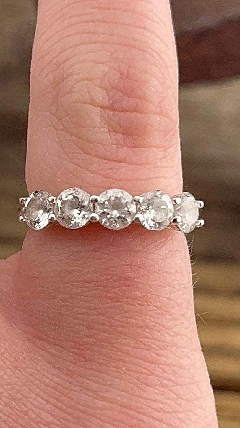 Diamond and Sapphire Eternity Band – Turgeon Raine