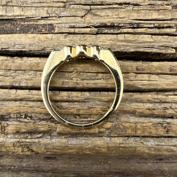 Vintage Estate 10k Diamond Gold Ring - image 3