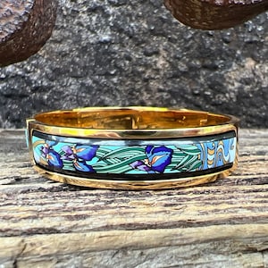 Michaela Frey Wien Hinged Ballerina Bangle Bracelet 24k Gold