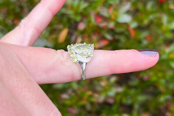 Vintage Estate Peridot and Topaz 925 Sterling Sil… - image 7