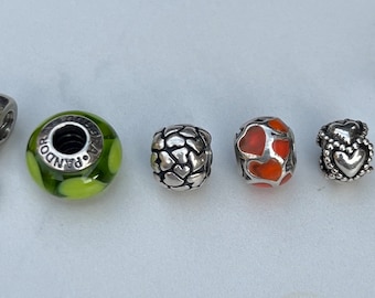 Vintage Estate Authentic Pandora Heart Charms