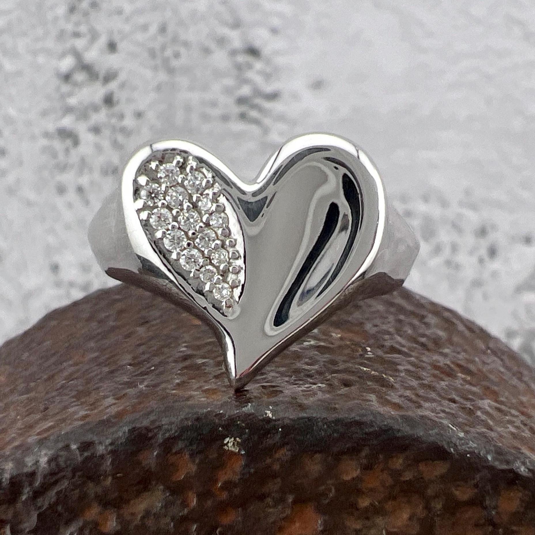 アクセサリー GOD ONLY KNOWS / TEAR HEART RING / L Judith Ripka Eros Heart Cubic Zirconia 925 Sterling Silver Ring