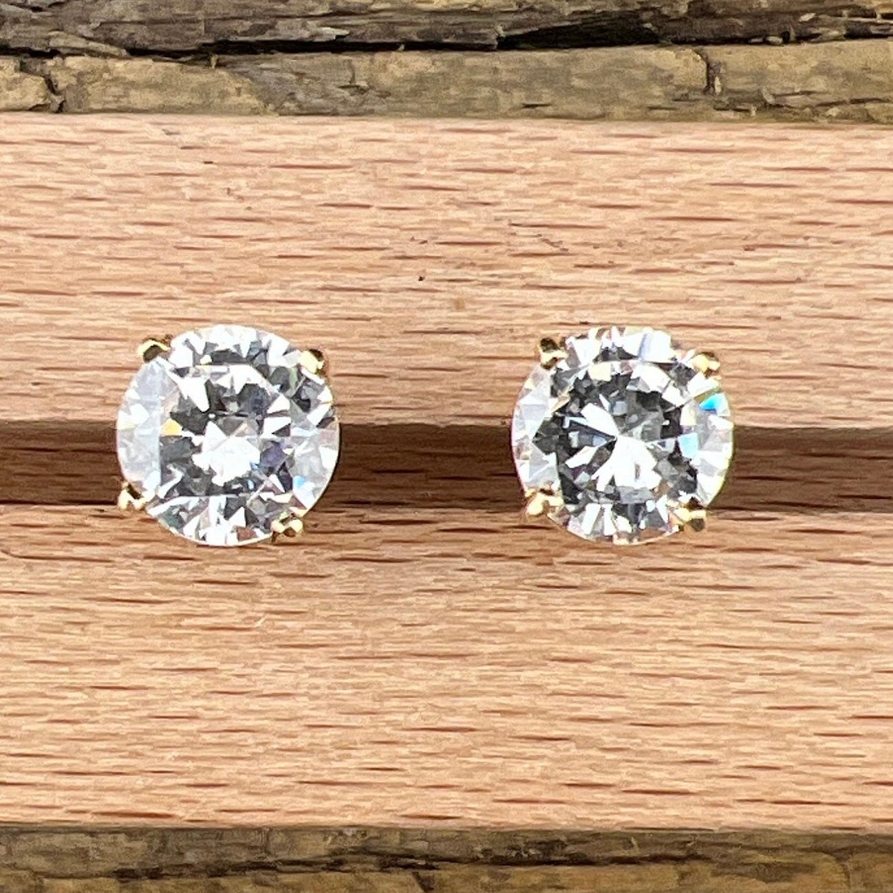 Boucles D'oreilles Gouttes En Or Blanc 14k Avec Zircons Cubiques - Occasion, Style Leverback
