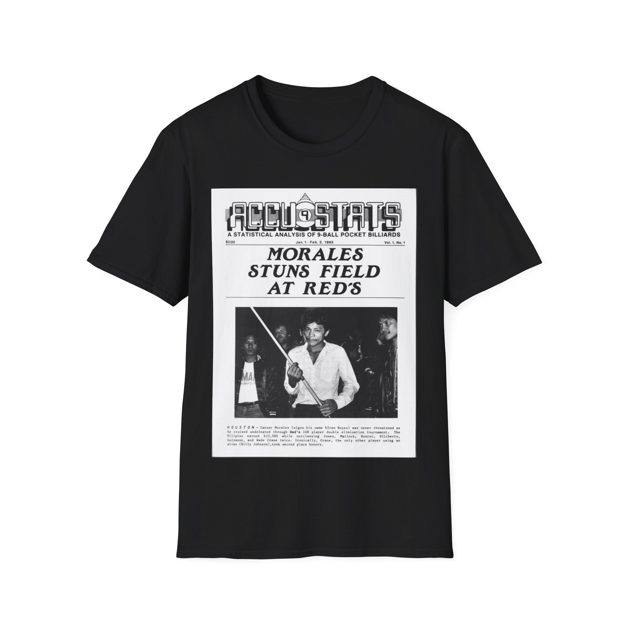 Copy of Cesar Morales 1985 Pool Player Efren Reyes - Etsy