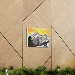 Peak Perspective- Mountains - Snow - Canvas Gallery Wraps
