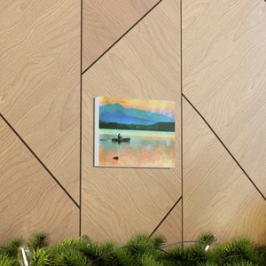 Peak Perspective - Mountain- Canoe Lake -Canvas Gallery Wraps