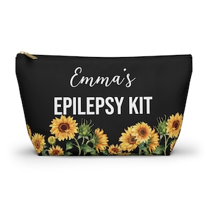 Pochette de trousse d&#39;épilepsie pour médicaments d&#39;urgence et usage quotidien Pochette personnalisée d&#39;alerte de crise pour le stockage des médicaments Voyage et préparation médicale