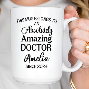 Custom Doctor Mug, Funny Medical Gift, Personalized Physician Coffee Cup, Healthcare Hero Mug