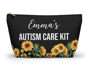 Personalized Autism Care Kit Pouch, Sensory Tool & Daily Support Bag