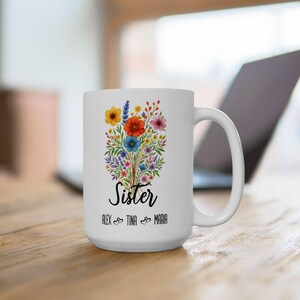 Sister Mug, Gift for Sister, Cute Coffee Cup for Sis, Best Sister Ever Mug, Birthday Present for Sister, Mug from Brother or Sister