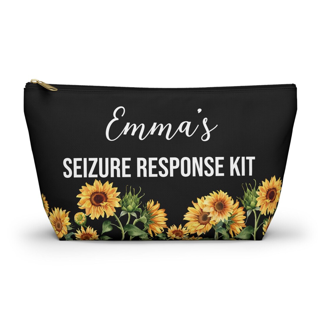 Seizure Response Kit Personalized Medical Alert Pouch for Epilepsy ...