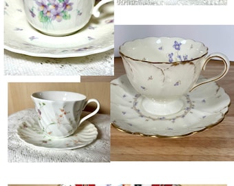 Vintage Collection of Coffee Cup, Tea Cup and Saucer Sets