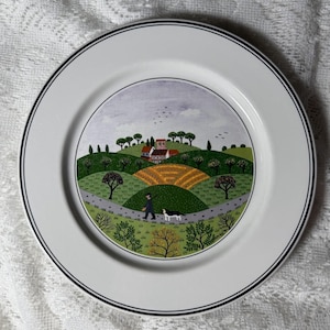 VILLEROY & BOCH Design Naif Salad Plate - Set of 3, LaPlau, Boutique, Various Country Scenes