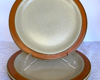 SEARS, Sahara Japan Orange Dinner Plate - Stoneware, Orange Color Band